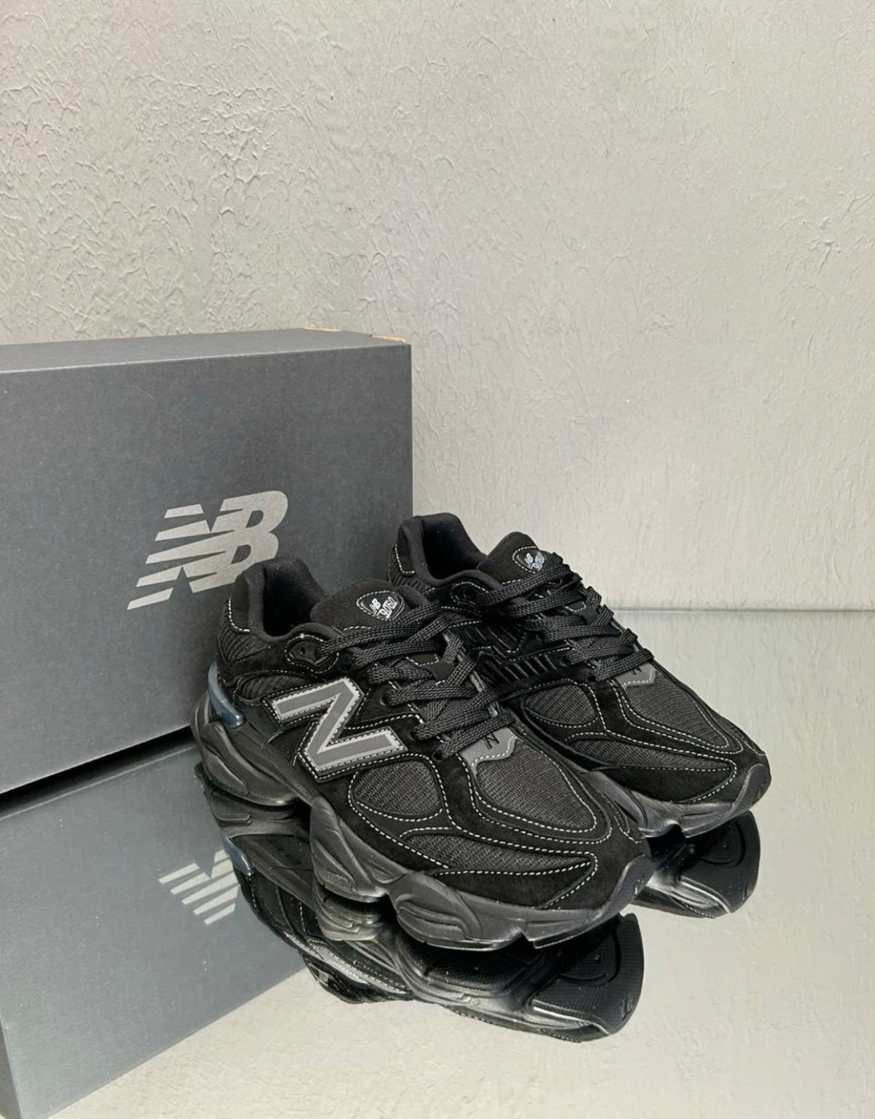 New Balance 9060 Black Sewing